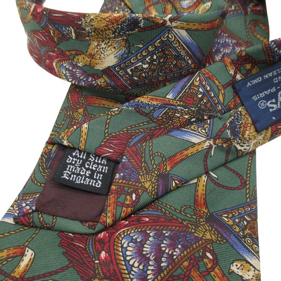 Burberrys silk tie Men's Unisex made in England Unique Designer - Picture 4 of 5